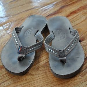 Kids Rainbow Sandals w/swarovski crystals
